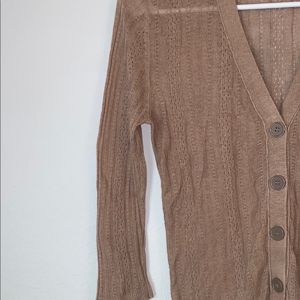 Forever 21 Tan Knit Cardigan Sweater - Picture 3 of 6